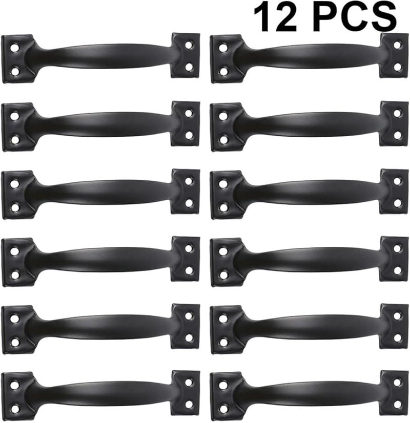 Vintage Black Bow Shaped Kitchen Cabinet Handles And Drawer Knobs 12pcs 6 Inch - Image 3